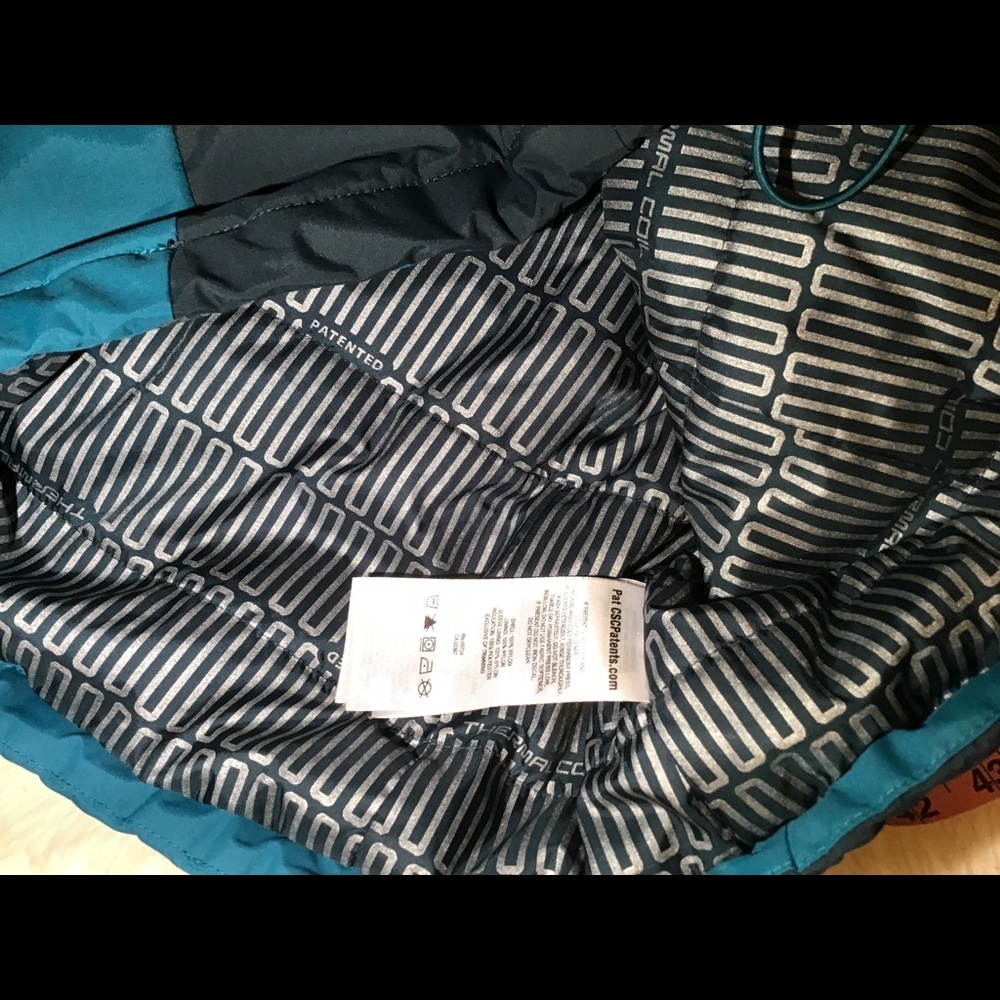 Columbia teal/black thermal coil soft shell unisex coat size medium - Picture 7 of 10